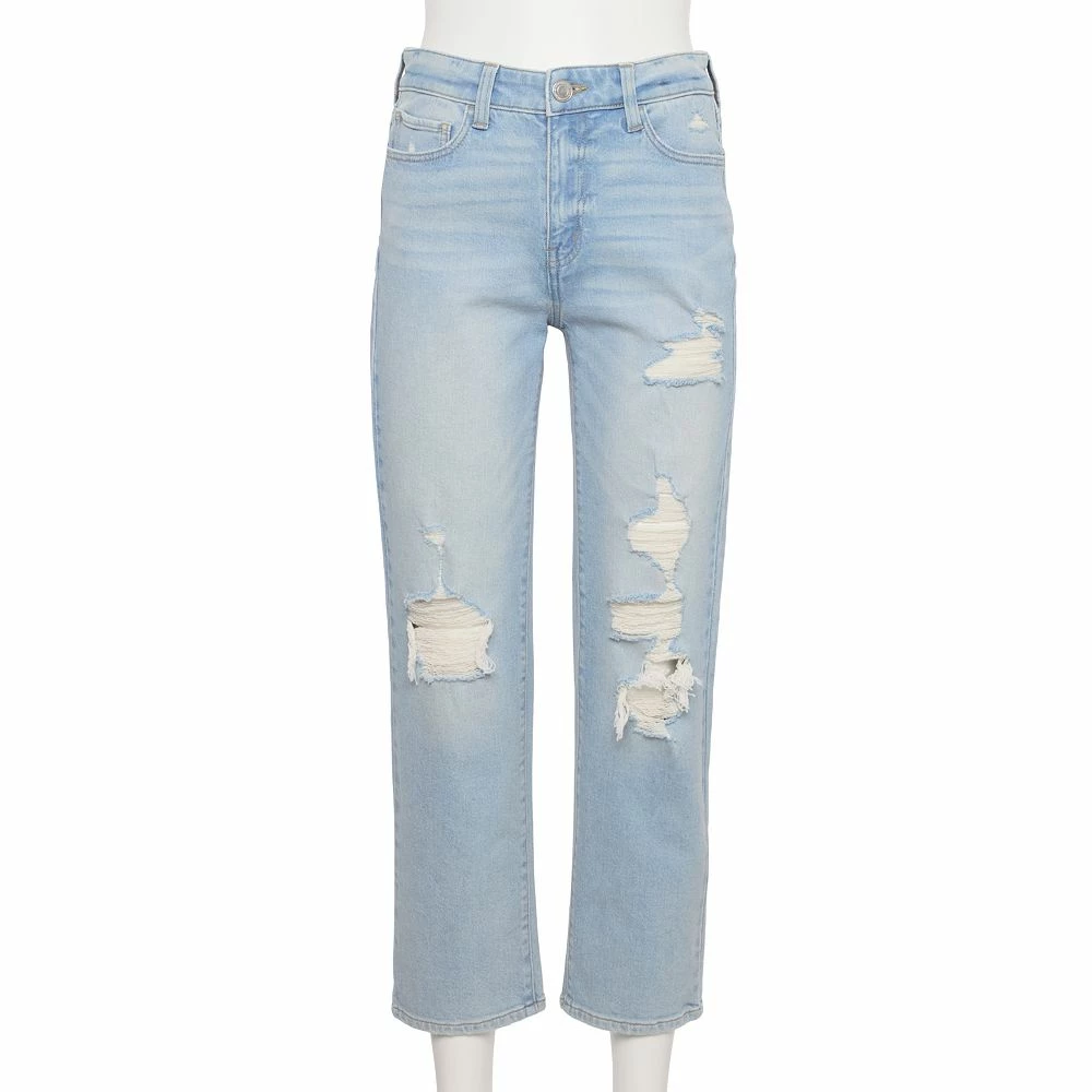 Juniors' SO® High-Rise Ankle Straight Jeans - Image 4