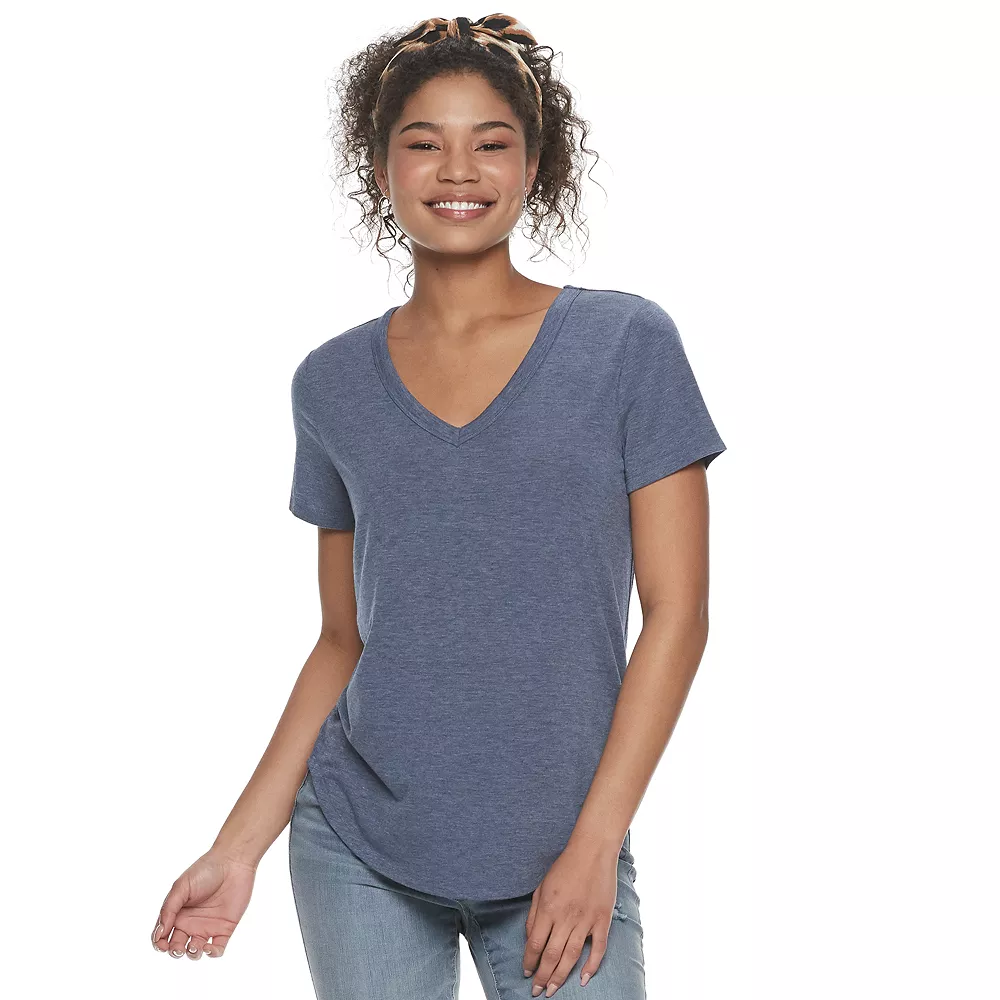 Juniors' SO® Favorite V-Neck Short Sleeve Tee - Image 3
